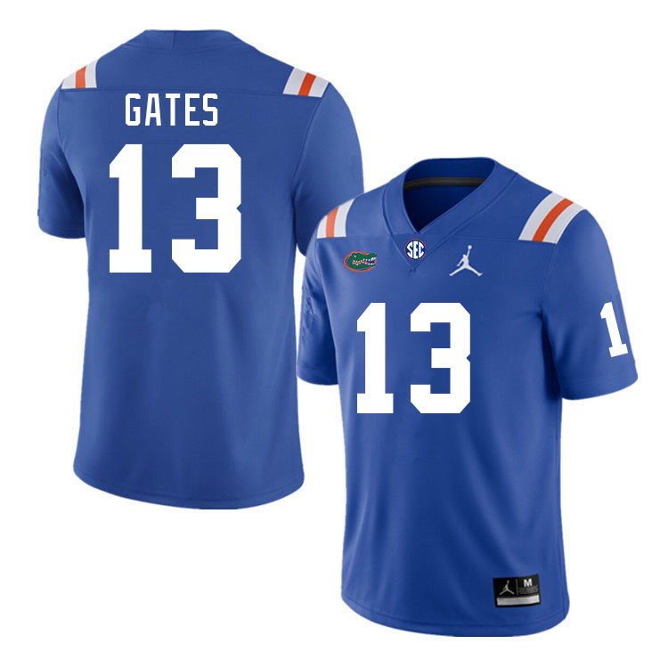 Men #13 Aaron Gates Florida Gators College Football Jerseys Stitched-Retro